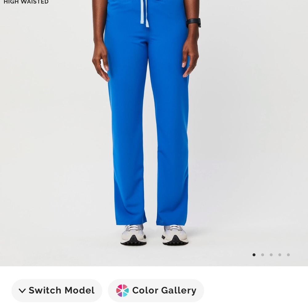 Figs high rise Livingston scrub pant royal blue size XS